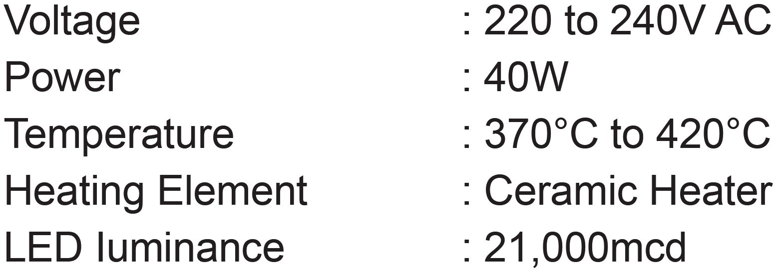 מלחם ידני עם תאורת LED